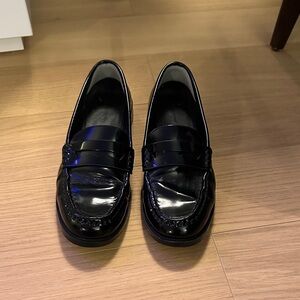 Classic Black Patent Leather Loafers
